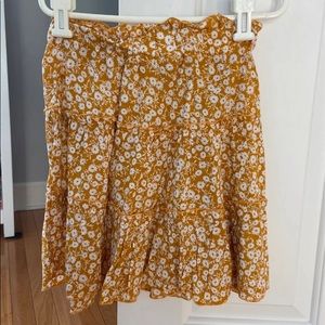Shein yellow skirt